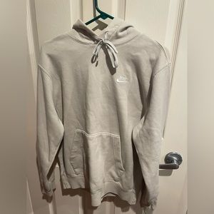 Men’s cream colored hoodie, size small